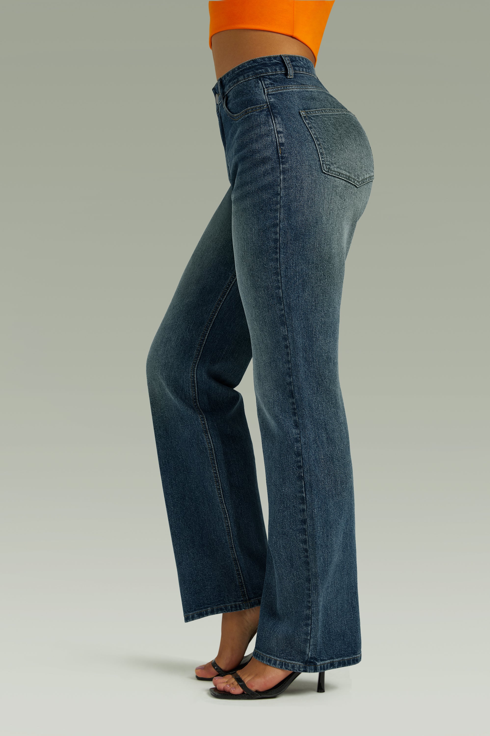 Royal Blue Chic High-Rise Jeans