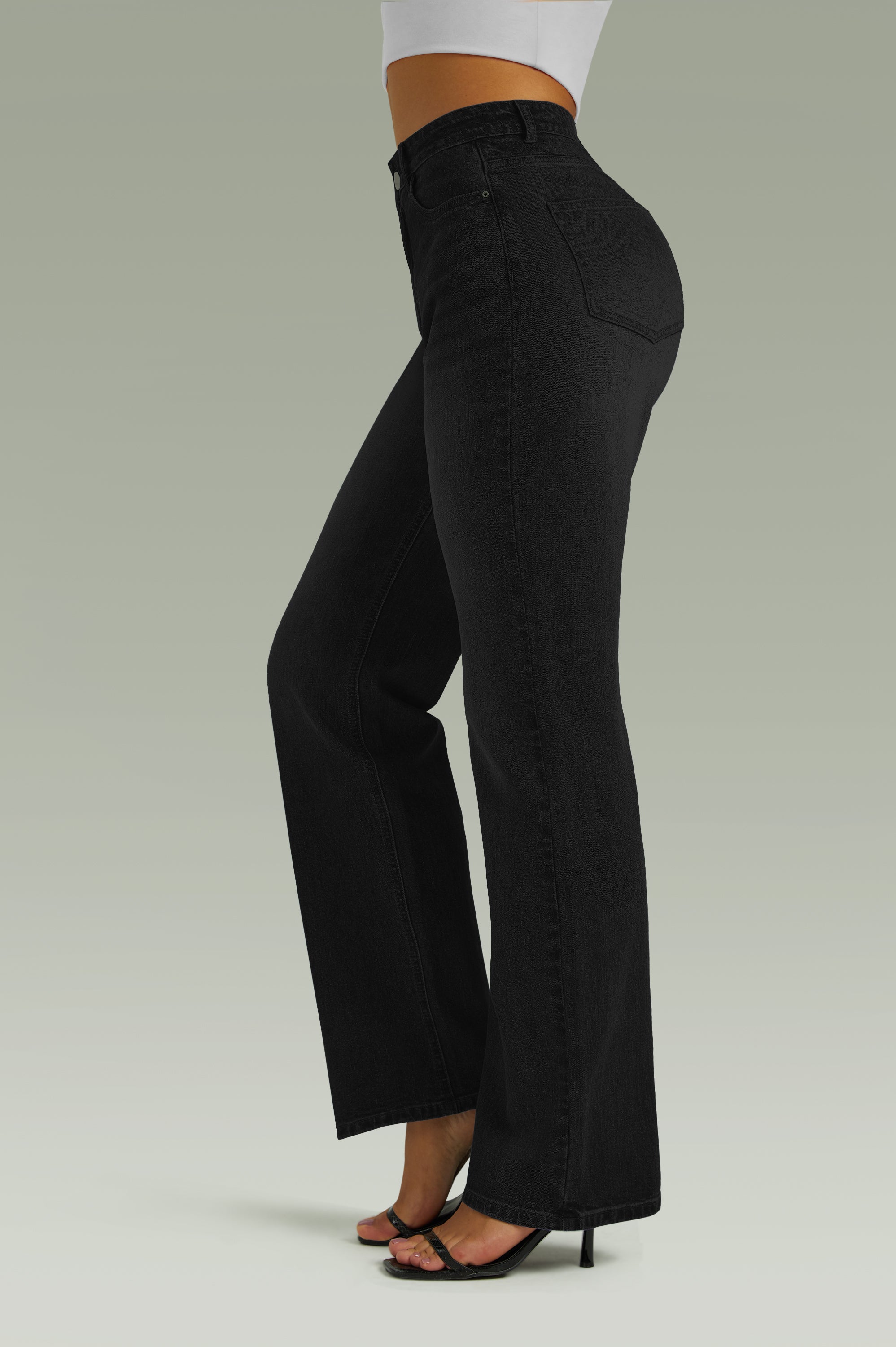 Classic Black High-Rise Jeans